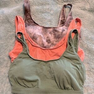Pink Victoria’s Secret 3 Bralette Bras in Green, Pink, and Tie-Dye Size S-DD VC5